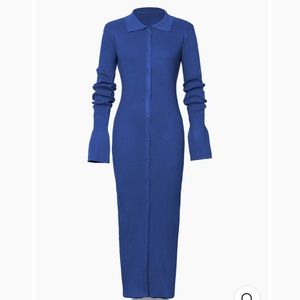 Cobalt Blue Midaxi Dress